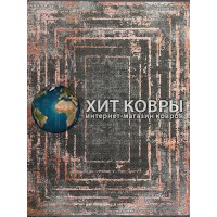 Иранский ковер Alima 021 Серый-красный